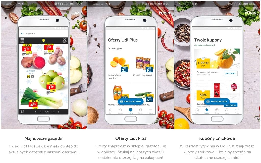 Торговая сеть Lidl в Польше создала мобильное приложение c QR-кодами где обещают скидки до 60%